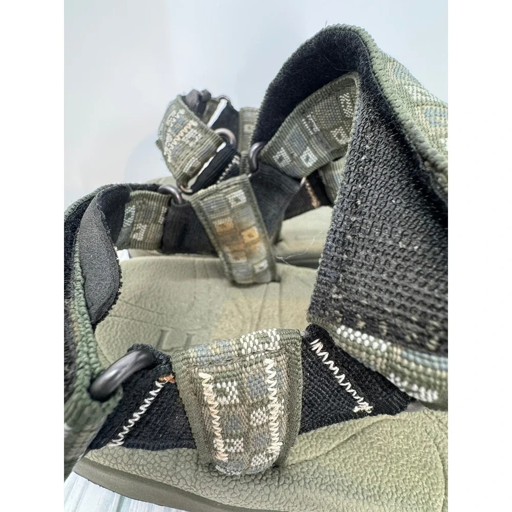 LL Bean Mens Olive‎ Green Sport Sandals Size 11 M Adjustable Strap Outdoor